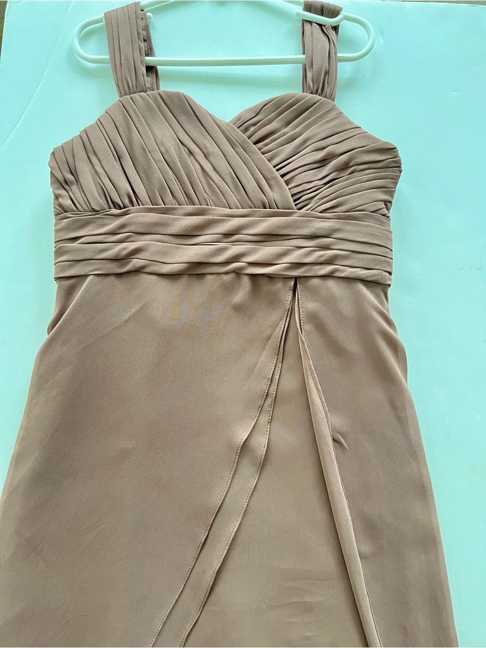 Junior bridesmaids gown little girl kids size 8 Chiffon Midi Dress Bill Levkoff